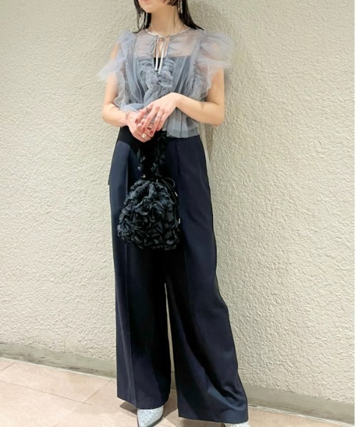 LILY BROWN ワンピース チュールビスチェセットロンパース