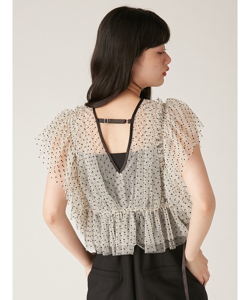 LILY BROWN ワンピース チュールビスチェセットロンパース