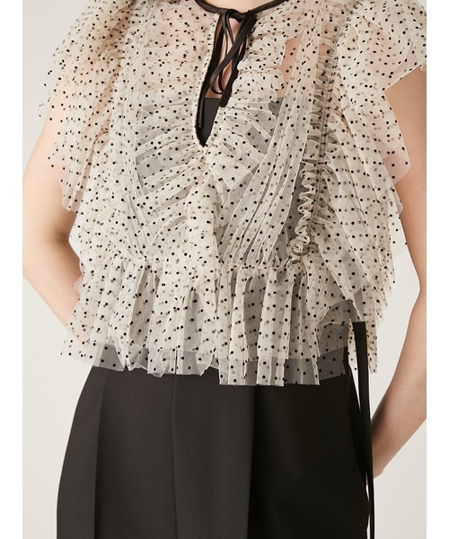 LILY BROWN ワンピース チュールビスチェセットロンパース