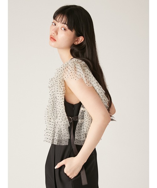 LILY BROWN ワンピース チュールビスチェセットロンパース