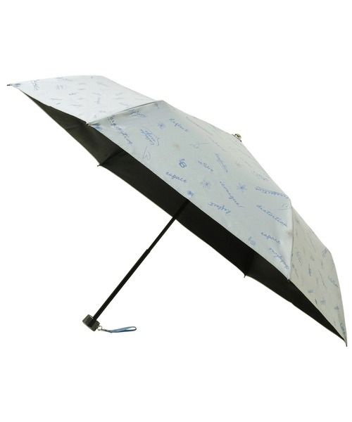 LANVIN en Bleu 折りたたみ傘 遮光 晴雨兼用 折りたたみ日傘 ”ロゴ