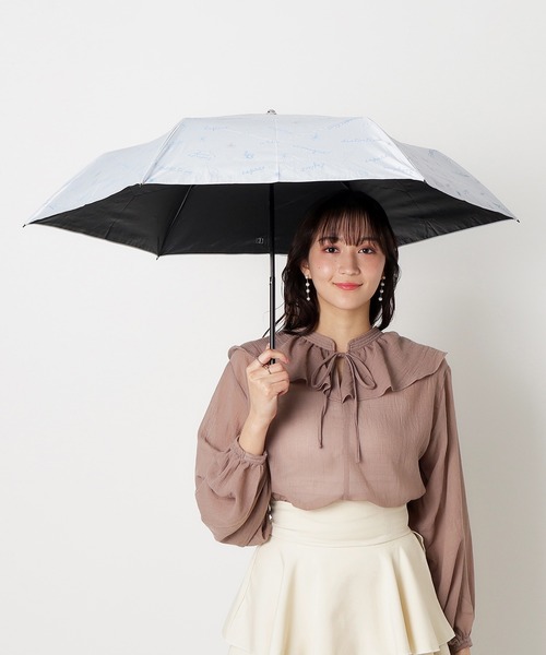 LANVIN 折りたたみ日傘 新品未使用 ストライプ LANVIN en Bleu - 折りたたみ日傘 LANVIN en Bleu ランバンオンブルー