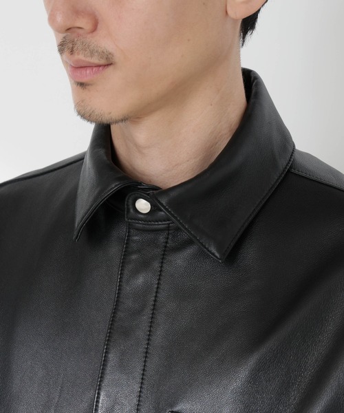 NANO universe（ナノ・ユニバース） 革ジャン ライダース ライトラム