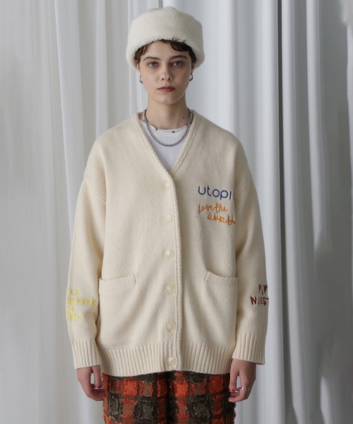 ROSE BUD（ローズバッド） カーディガン (GENE HEAVENS)エンブロイ