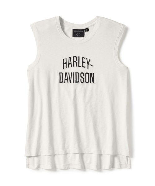 tシャツ エッセンシャル・アーチド・フォント・キャップスリーブ・タンク レディース
