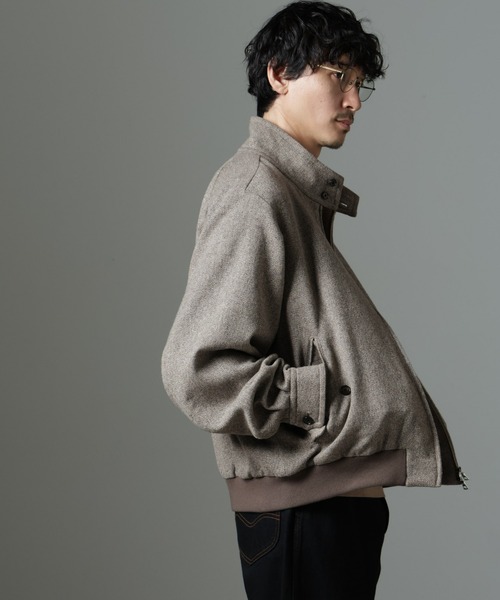 NANO universe（ナノ・ユニバース） ブルゾン アウター ツイード