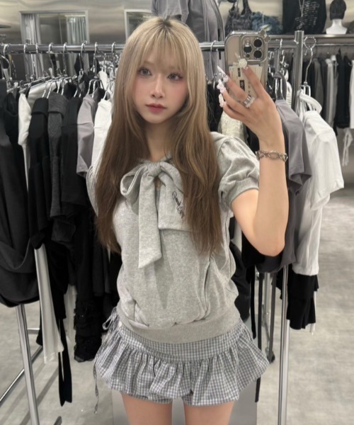 FANCY CLUB パーカー 「FANCY CLUB」PUFF ROUND SCARF HOODIE