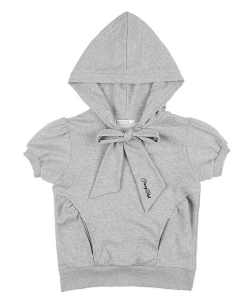 fancy club Puff Round Scarf Hoodie ブラック FANCY CLUB パーカー 「FANCY CLUB」PUFF ROUND SCARF HOODIE