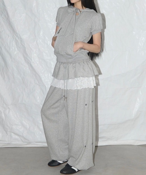 FANCY CLUB パーカー 「FANCY CLUB」PUFF ROUND SCARF HOODIE
