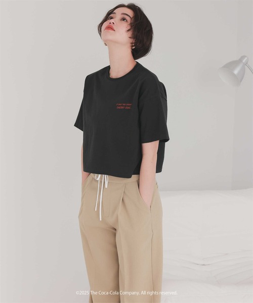 titivate tシャツ チェリーコーククロップドTシャツ レディース