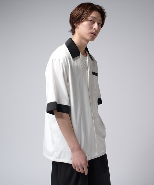 Lui's シャツ バンブーレーヨンボーリングシャツ メンズ