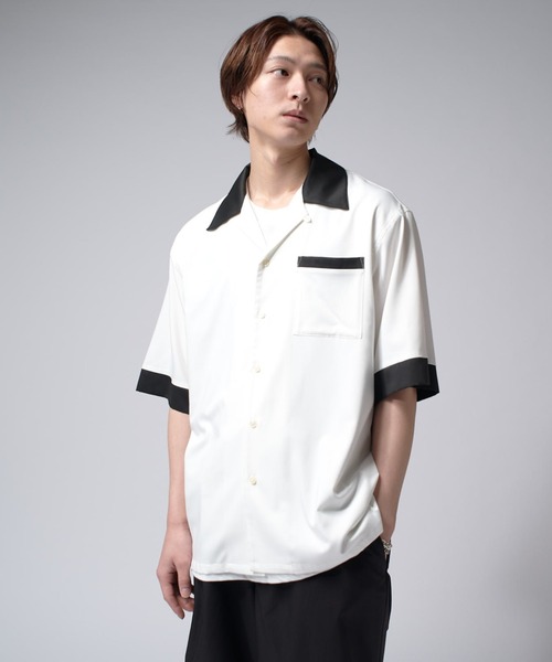 Lui's シャツ バンブーレーヨンボーリングシャツ メンズ