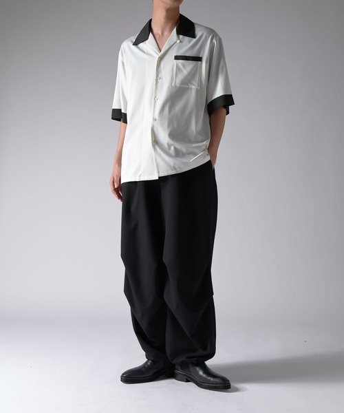 Lui's シャツ バンブーレーヨンボーリングシャツ メンズ