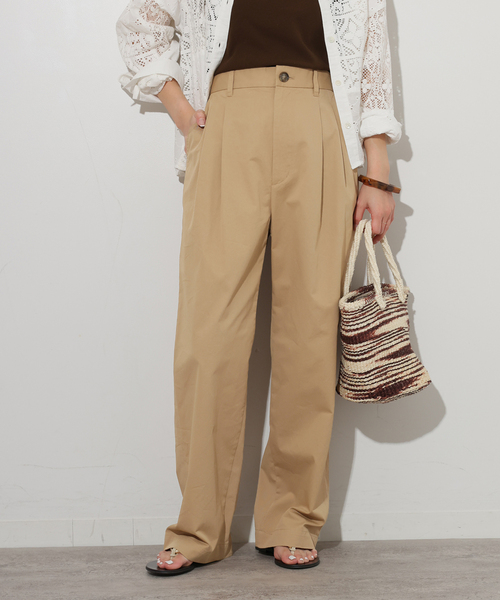 【未使用・美品】JOURNAL STANDARD relume コットンパンツ JOURNAL STANDARD relume パンツ コットンツイル2タックパンツ