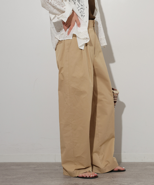 JOURNAL STANDARD relume パンツ コットンツイル2タックパンツ