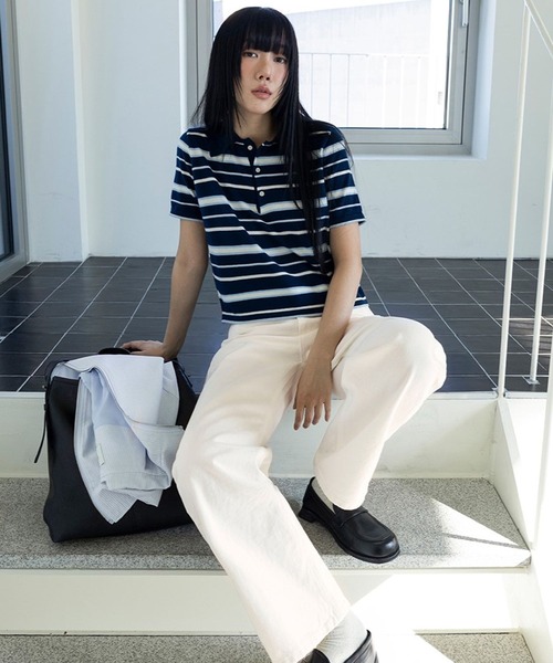 3.3 FIELD TRIP tシャツ Field Trip／ボーダーTOP レディース