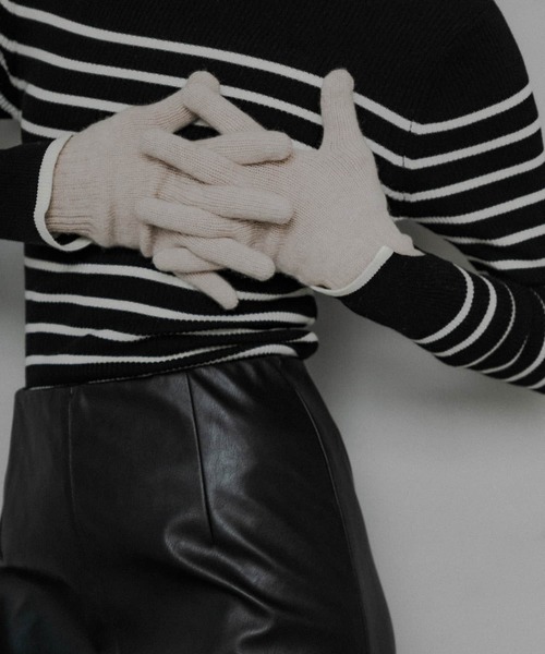 「William Brunton Hand Knits」 手袋 - ブラック系その他 レディース_画像2