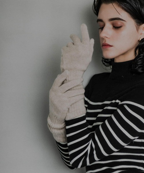 「William Brunton Hand Knits」 手袋 - ブラック系その他 レディース_画像6