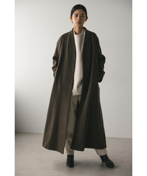 STYLEMIXER（スタイルミキサー） ノーカラーコート SMALL カーキ