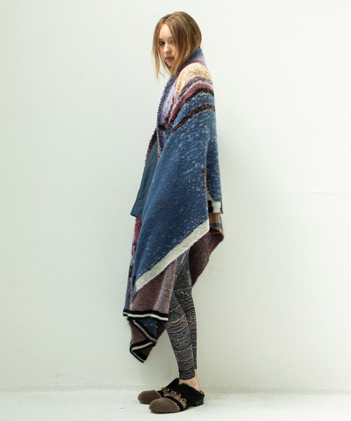STOF（ストフ） ストール マフラー STAR MOHAIR KNIT BLANKET メンズ