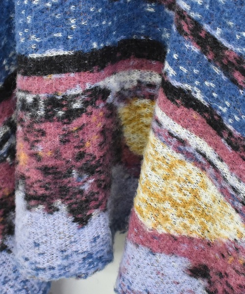 STOF（ストフ） ストール マフラー STAR MOHAIR KNIT BLANKET メンズ