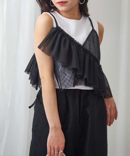MAGASIN DE MODE Chou キャミソール 「MAGASIN Chou」チュール