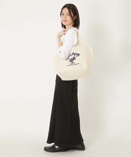 HOLLYWOOD RANCH MARKET トートバッグ MOTHER NATURE L メンズ