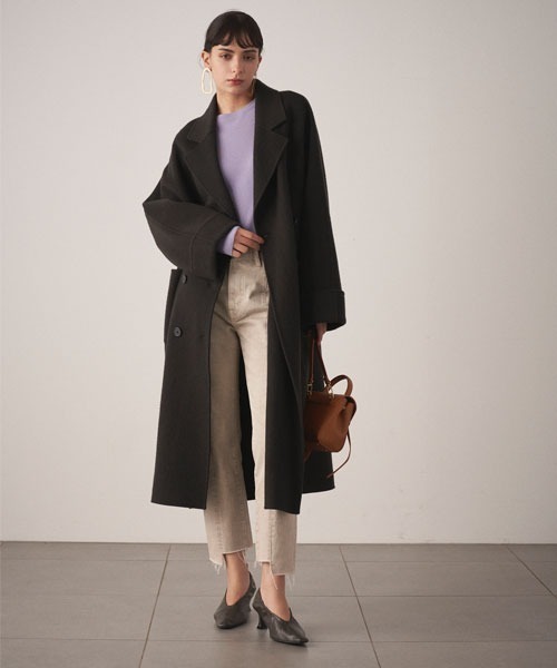 ミラオーウェン　コート　ブラック Mila Owen（ミラオーウェン） チェスターコート 0 ブラック レディース