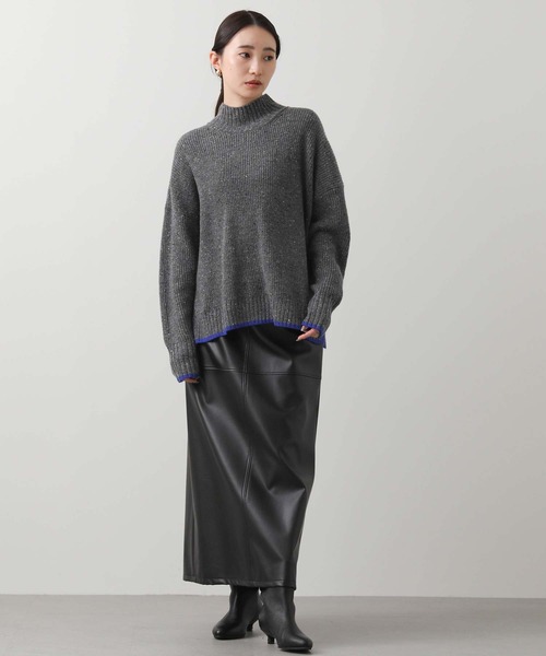 「Acuta」 タートルネックニット FREE オートミール レディース_画像2