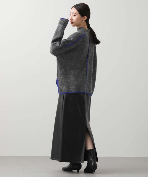 「Acuta」 タートルネックニット FREE オートミール レディース_画像4