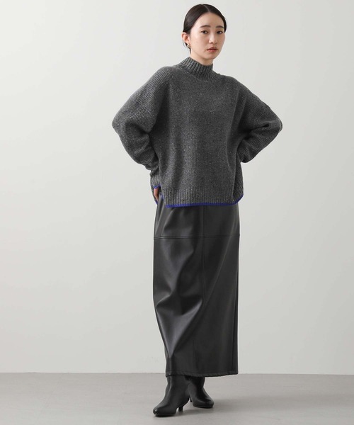 「Acuta」 タートルネックニット FREE オートミール レディース_画像5