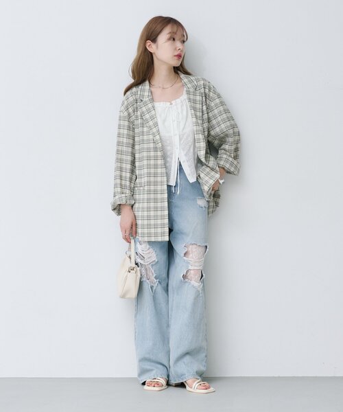 Kastane - 今期商品！一回のみ着用！レースブラウス Kastane ブラウス シャツ 「セットアップ対応」コットンレース