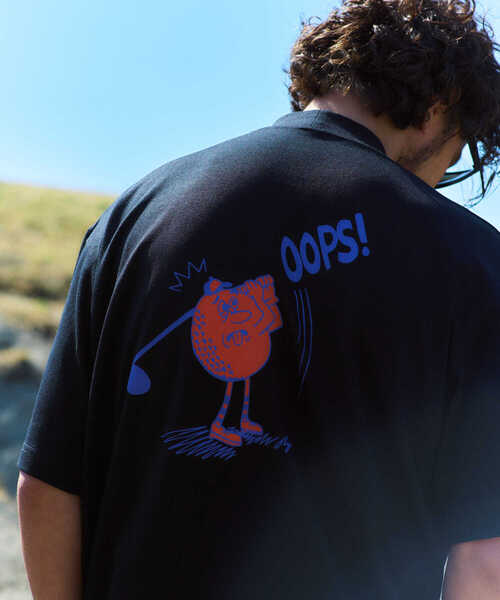 OOPS×RYUAMBE　モックネックTシャツ Amazon | [サニーレーベル] tシャツ OOPS×RYUAMBE モックネックT