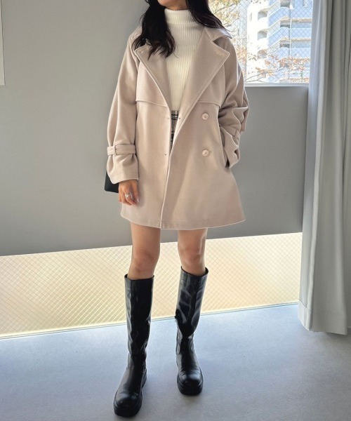 OLIVE des OLIVE（オリーブデオリーブ） ステンカラーコート FREE