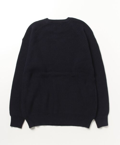 「BROKEN BASE」 長(zhǎng)袖ニット LARGE ネイビー メンズ