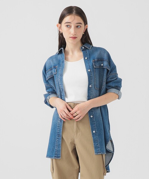 ブラウス シャツ Healthy DENIM / Almond デニムシャツ レディース