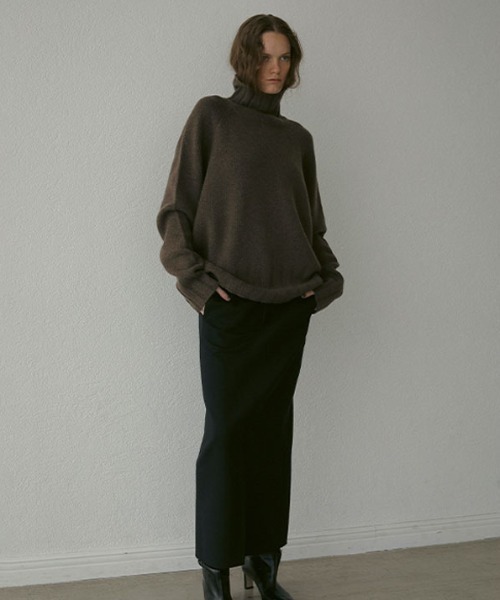 「ETRE TOKYO」 タートルネックニット FREE ブラウン レディース_画像7