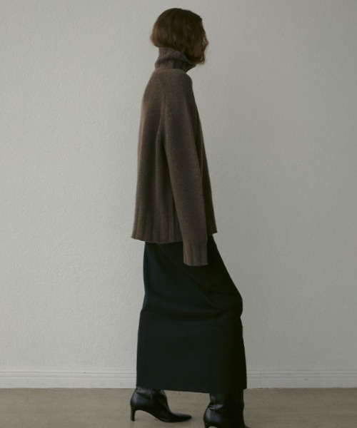 「ETRE TOKYO」 タートルネックニット FREE ブラウン レディース_画像8