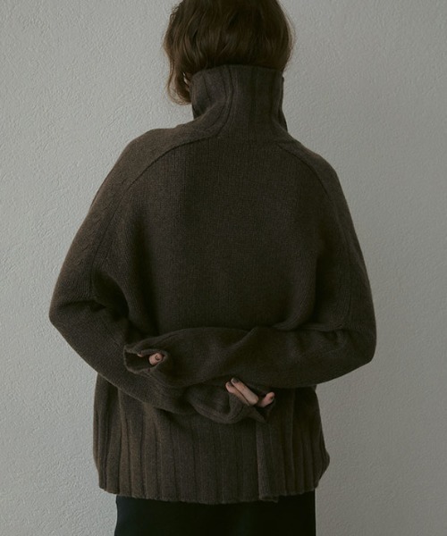 「ETRE TOKYO」 タートルネックニット FREE ブラウン レディース_画像9