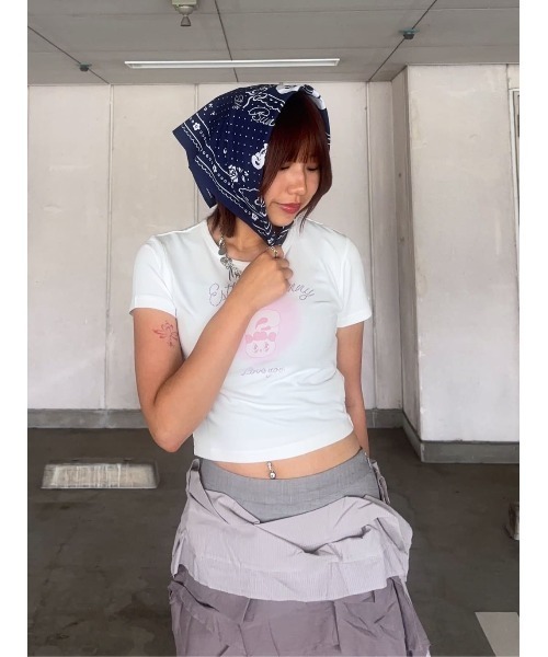 SLY tシャツ Esther Bunny x HEART PRINT エスターバニー スライ