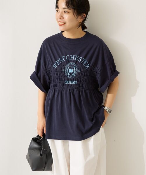 tシャツ ファブリックコンビギャザープルオーバー レディース tシャツ フリルギャザーカットソー レディース : ZOZOTOWN Yahoo