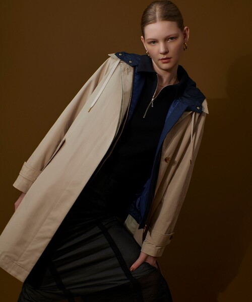 allureville（アルアバイル） ステンカラーコート コート フード