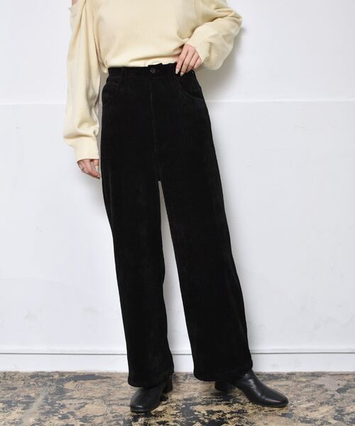 「RETRO GIRL」 コーデュロイパンツ FREE ベージュ レディース_画像3