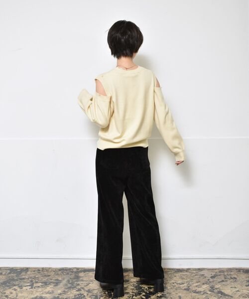 「RETRO GIRL」 コーデュロイパンツ FREE ベージュ レディース_画像7