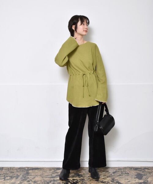 「RETRO GIRL」 コーデュロイパンツ FREE ベージュ レディース_画像9