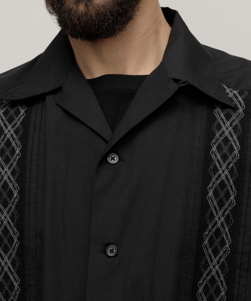 Schott N.Y.C 「schott」 半袖シャツ L ブラック メンズ
