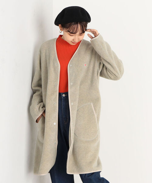 【値下げしました！】ダントン DANTON ノーカラーコート Danton（ダントン） ノーカラーコート 38 アイボリー レディース