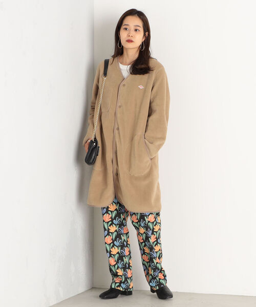 Danton（ダントン） ノーカラーコート 38 アイボリー レディース