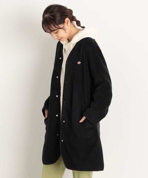 未使用品　DANTON ダントン ノーカラーコート 38 Danton（ダントン） ノーカラーコート 38 アイボリー レディース