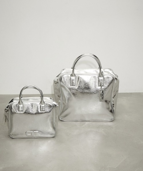 アダムエロペ　シルバー2way バッグ ADAM ET ROPE' 「ADAM ROPE'」 2WAYバッグ FREE シルバー